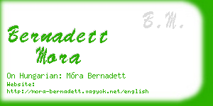 bernadett mora business card