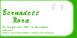 bernadett mora business card